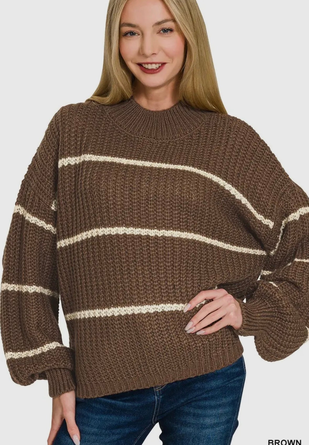 Oversized Striped Sweater