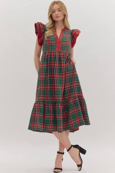 Entro Plaid Dress