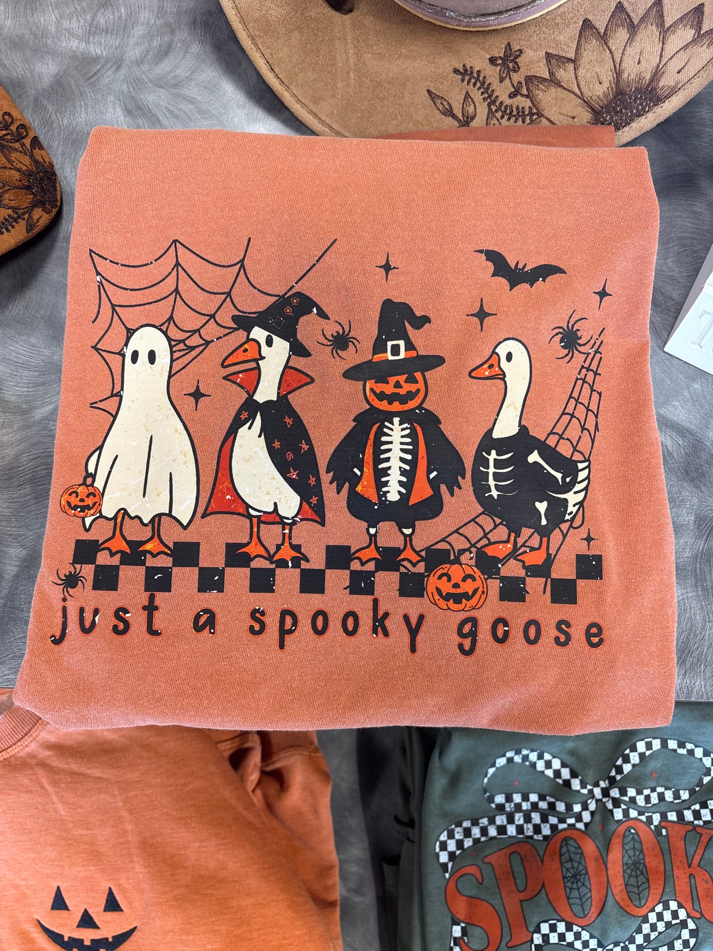 Spooky Goose Comfort Color Graphic Tee