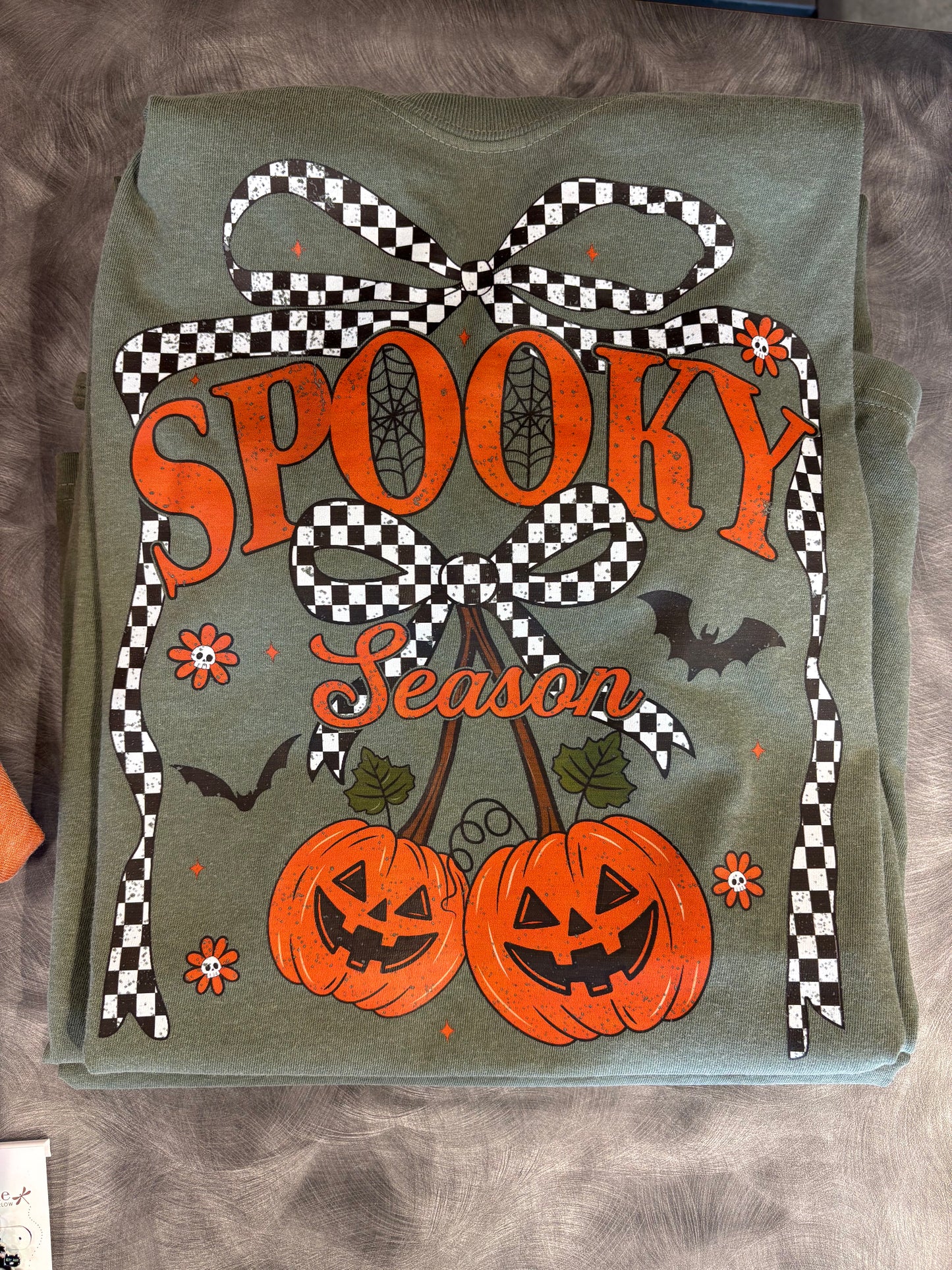 Spooky Season Pumpkin Cherries Graphic Tee