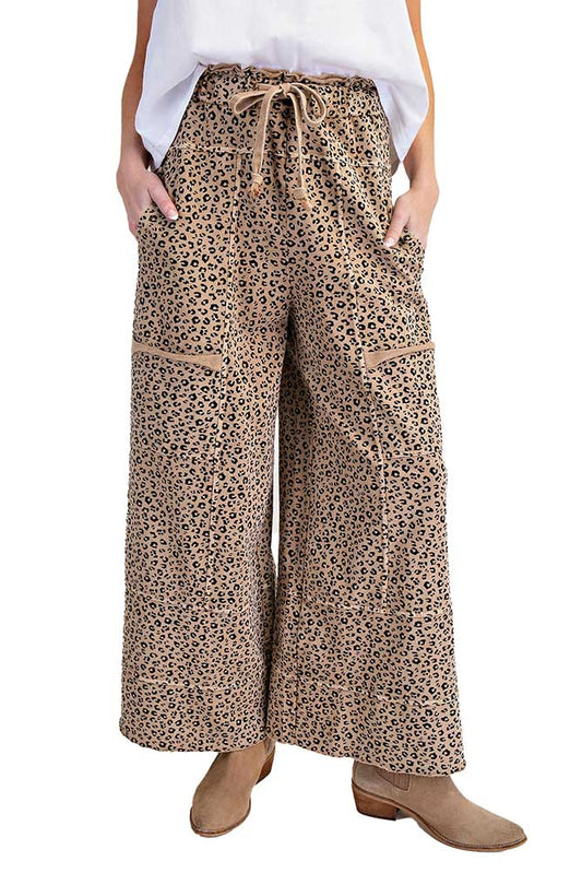 Easel Cheetah Pants
