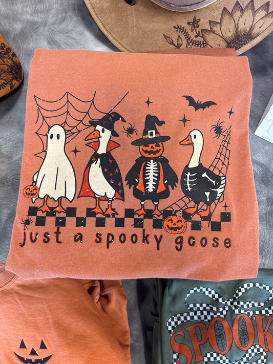Spooky Goose Comfort Color Graphic Tee