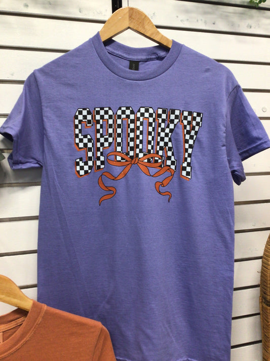 Checkered Spooky Graphic Tee