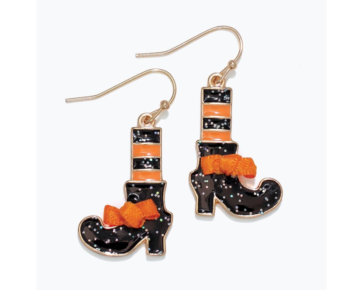 Periwinkle Striped Witch Boots